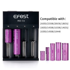 EFEST Pro C4 Smart Charger battery Charger