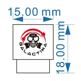 Drip Tip 810 White in Silicone Galactika 100 Pezzi