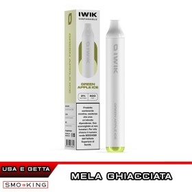 IWIK Green Apple Ice 400mAh Sigaretta Usa e Getta 600 Puff
