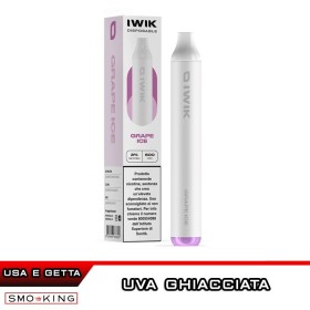 IWIK Grape Ice 400mAh Sigaretta Usa e Getta 600 Puff