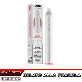 IWIK Strawberry Ice Cream 400mAh Sigaretta Usa e Getta 600 Puff
