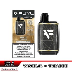 FUYL Vape Kit Batteria Ricaricabile 500mAh + Pod VANILLA TOBACCO Dinner