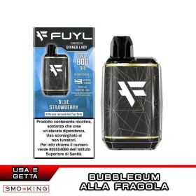 FUYL Vape Kit Batteria Ricaricabile 500mAh + Pod BLUE RASPBERRY Dinner Lady