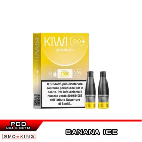 BANANA ICE KIWI GO PLUS Pod Usa e Getta Kiwi Vapor 2 Pezzi