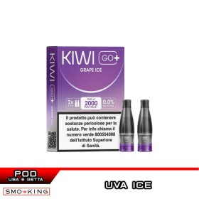 GRAPE ICE KIWI GO PLUS Pod Usa e Getta Kiwi Vapor 2 Pezzi