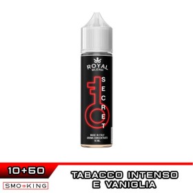 SECRET Aroma Shot 10 ml in 60 ml ROYAL BLEND Vaniglia Tabacco