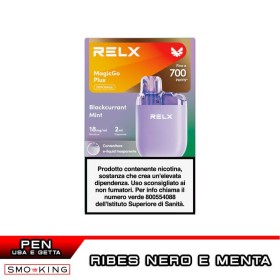 MagicGo Plus BLACKCURRANT MINT Sigaretta Usa e Getta 700 Puff RELX