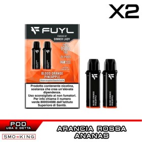 BLOOD ORANGE PINEAPPLE Fuyl Pod Usa e Getta Dinner Lady 2 Pezzi