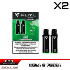 APPLE PEACH Fuyl Pod Usa e Getta Dinner Lady 2 Pezzi