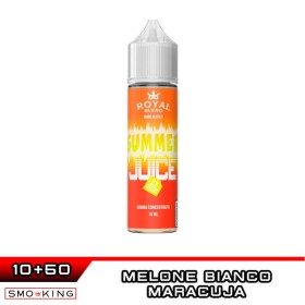 SUMMER JUICE Aroma Shot 10 ml in 60 ml ROYAL BLEND Melone Bianco Spremuta di Maracuja