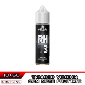 RH3 Aroma Shot 10 ml in 60 ml ROYAL BLEND Tabacco Virginia Frutta