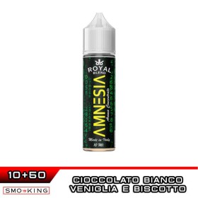 AMNESIA Aroma Shot 10 ml in 60 ml ROYAL BLEND Vaniglia Biscotto Cioccolato bianco