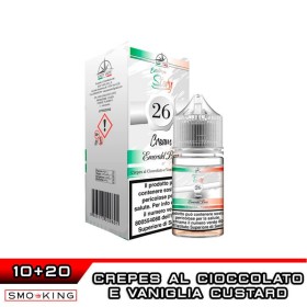 EMERALD BROS 26 Cream Mini Shot 10+20 ml Easy Vape Story by Easy Vape Crepes Cioccolato Vaniglia Custard