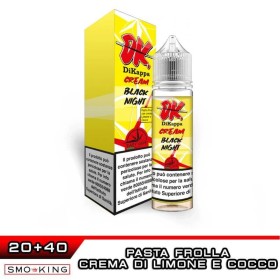 BLACK NIGHT DK Cream Aroma Shot 20+40 ml Easy Vape Pasta Frolla Crema Limone Cocco