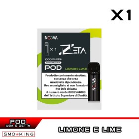 LEMON LIME N.82 ZETA Disposable Pod NOOVA 1 Piece