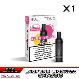 LAMPONE LIMONATA ICE BUBBLE DUO Pod Usa e Getta VAPORART 1 Pezzo