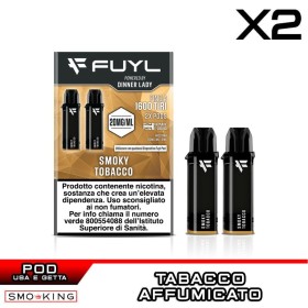 SMOKY TOBACCO Fuyl Pod Usa e Getta Dinner Lady 2 Pezzi Tabacco Affumicato