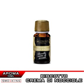 BLACK BISCUIT Cremoso Aroma Concentrato 10 ml Goldwave Biscotto Crema Nocciola