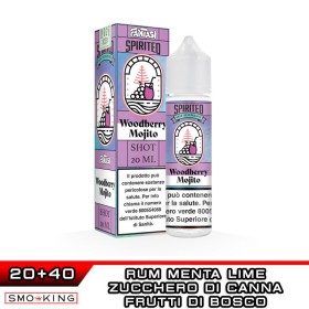 WOODBERRY MOJITO Spirited Aroma Shot 20 ml Fantasi Vape Rum Menta Lime Frutti di Bosco Zucchero
