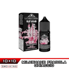 Ice Club STRAWBERRY MILKSHAKE ICE Mini Shot 10+10 ml La Tabaccheria Milkshake Fragola Ice