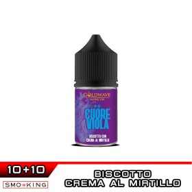 CUORE VIOLA Mini Shot 10+10 ml Goldwave Biscotto Crema al Mirtillo