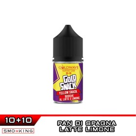 YELLOW SNACK Mini Shot 10+10 ml Goldwave Limone Latte Pan di Spagna