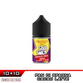 CHOCOLATE SNACK Mini Shot 10+10 ml Goldwave Cacao Latte Pan di Spagna