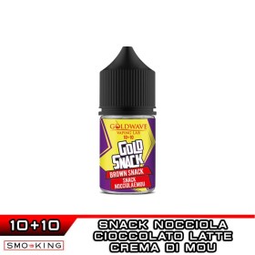 BROWN SNACK Mini Shot 10+10 ml Goldwave Cioccolato Crema di Latte Mou Granella di Nocciola