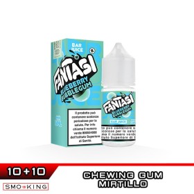 BLUEBERRY BUBBLEGUM ICE Bar Juice Mini Shot 10+10 ml Fantasi Vape