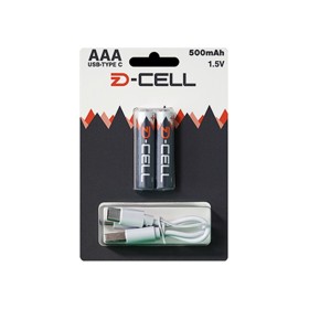 DZ-CELL AAA USB-C Batteria Ricaricabile 500mAh