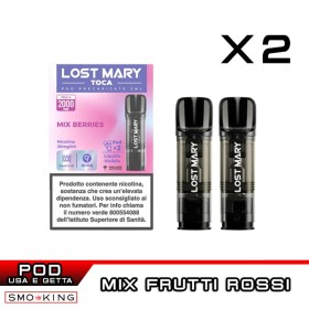 Mix Berries Lost Mary TOCA AIR Pod Usa e Getta Elfbar 2 Pezzi Mix Frutti Rossi
