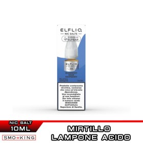 BLUEBERRY SOUR RASPBERRY Liquido Pronto Nicotina 10 ml Elfliq by ElfBar Mirtillo Lampone