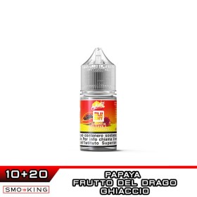 PAPAYA E DRAGON FRUIT Slushy Mini Shot 10+20 ml JUSTY FLAVOR Papaya Frutto del Drago Ice