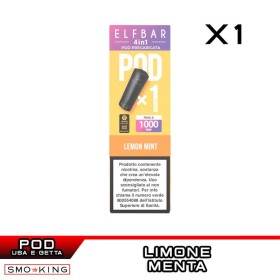 ELFBAR 4in1 LEMON MINT Pod Usa e Getta Elfbar 1 Pezzo