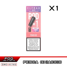 ELFBAR 4in1 PEACH ICE Pod Usa e Getta Elfbar 1 Pezzo