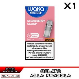 STRAWBERRY SCOOP WAKA SoMatch Mini Pod Usa e Getta 2 ml RELX 1 Pezzo
