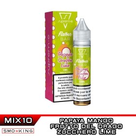 PAPAYA DRAGON LIME Flavour Bar Mix&Vape 10+10 Suprem-e Mango Frutto del Drago Lime Papaya Zucchero