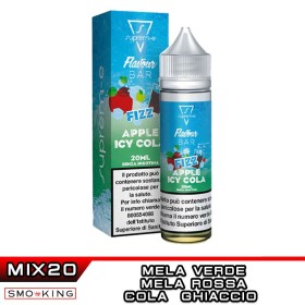FIZZ APPLE ICY COLA FLAVOUR BAR Mix&Vape 20 ml Suprem-e Mela Verde Mela Rossa Cola Ice
