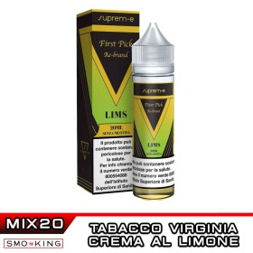 FIRST Pick Rebrand Lims Mix&Vape 20 ml Suprem-e Crema al Limone Tabacco Virginia