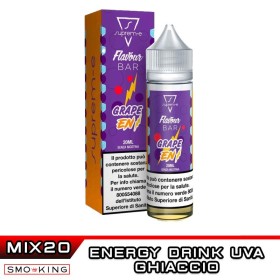 Grape Energy FLAVOUR BAR Mix&Vape 20 ml Suprem-e Ice Anguria Energy Drink Uva Americana