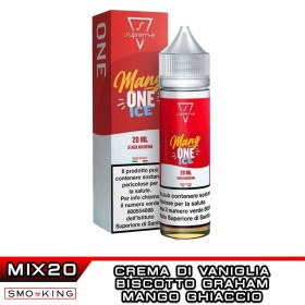 MangONE ICE Mix&Vape 20 ml Suprem-e Mango Ice Biscotto Graham Crema di Vaniglia