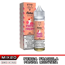 Peach Cream FLAVOUR BAR Mix&Vape 20 ml Suprem-e Fragola Pesca Panna montata