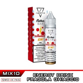 STRAWBERRY ENERGY Flavour Bar Mix&Vape 10+10 Suprem-e Ice Fragola Energy Drink