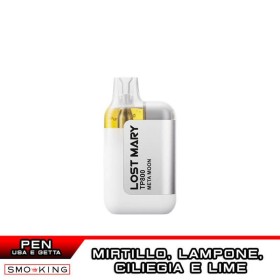 META MOON Lost Mary TP800 Sigaretta Usa e Getta Elfbar - 800 Puff Mirtillo Ciliegia Lampone Lime