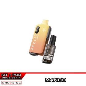 SHAKING EB6000 KIT Batteria Ricaricabile 650mAh + Liquido 10ml MANGO Elfbar