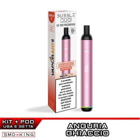 BUBBLE DUO Kit Rechargeable Battery 650mAh + Pod ANGURIA ICE Vaporart