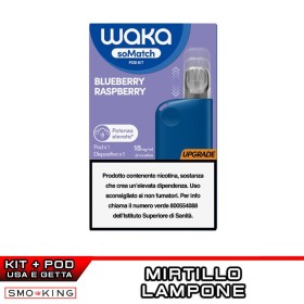 WAKA SoMatch Mini Rechargeable Kit 440mAh (BLUE) + BLUEBERRY RASPBERRY Pod