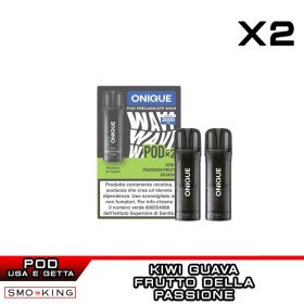 KIWI PASSION FRUIT GUAVA Onique WAVI Pod Precaricata 2 Pezzi Frutto Passione Guava Kiwi