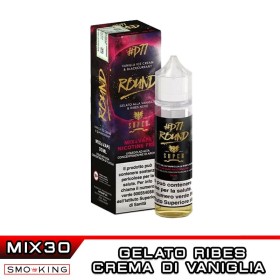 ROUND D77 Mix&Vape 30 ml Super Flavor Ribes Gelato Crema di Vaniglia
