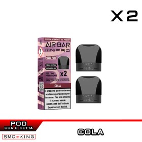 COLA AIR BAR MINI PRO Pod Precaricata AIRBAR 2 Pezzi Limonata Lampone Blu
